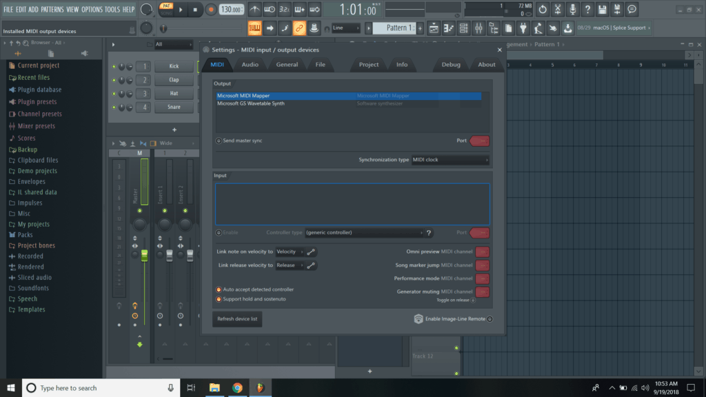 fl studio buffer size