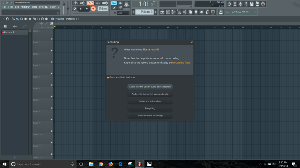 record vocal fl studio