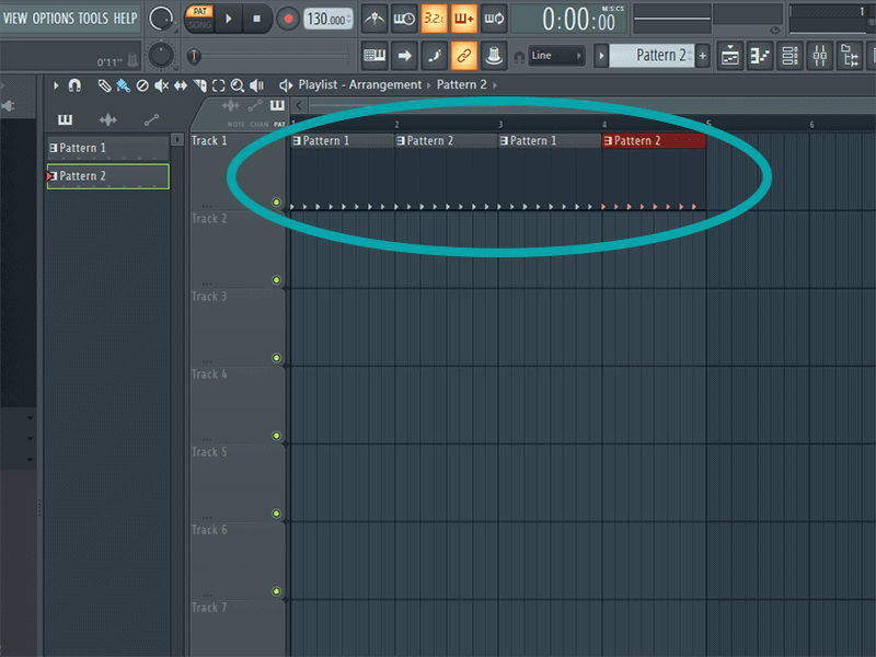 fl studio pattern volume reset