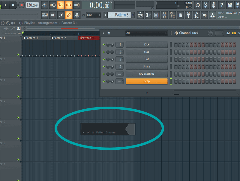 Как удалить pattern control fl studio