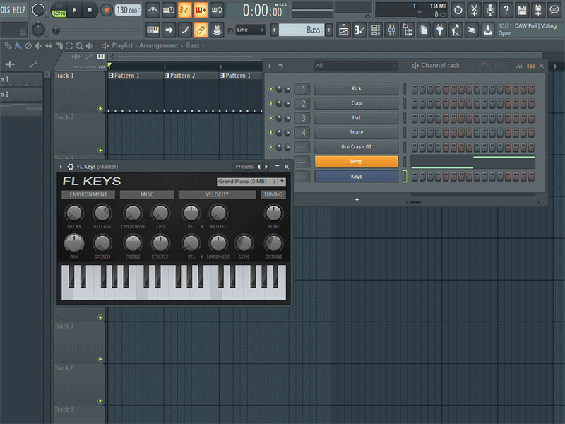 fl studio separate instruments from pattern