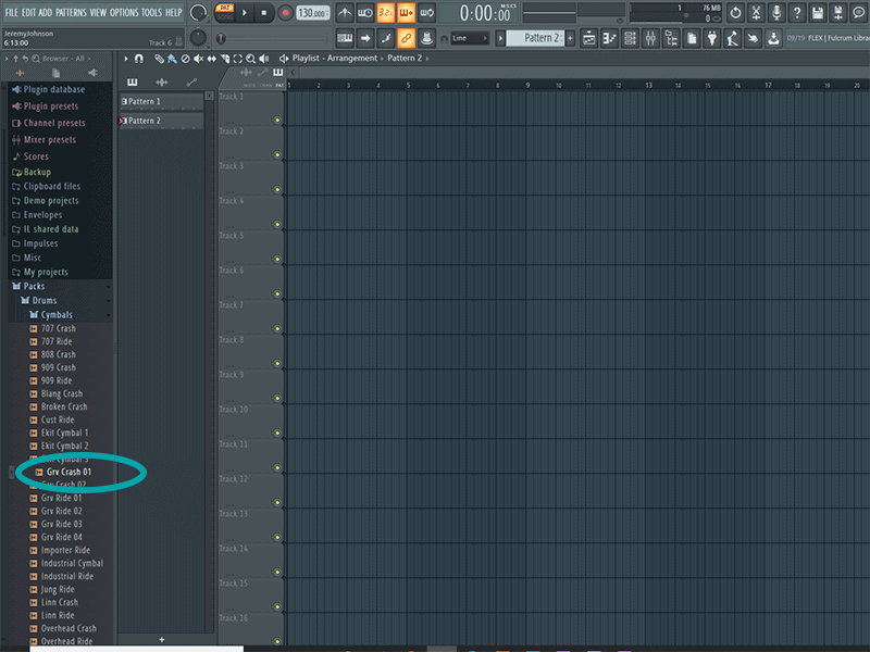 finding a sample to load