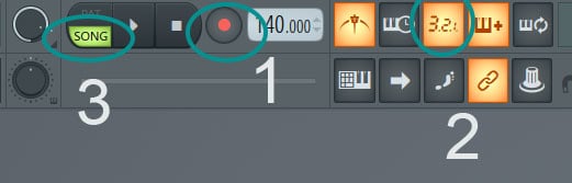 fl studio metronome volume